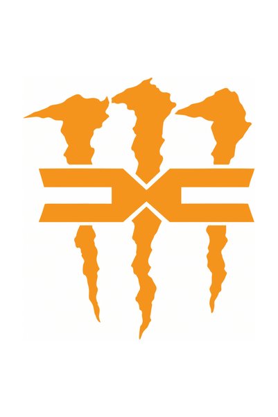 Oracal Autocolant Dacia New Monster – Siglă Dacia cu gheare – 15cm, Portocaliu