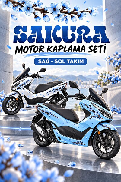 Stikacar SAKURA Motor Kaplama Sticker Seti