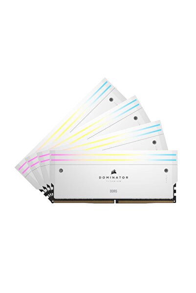 Corsair Dominator Titanium RGB DDR5 RAM 64GB (4x16GB) 6400MHz'e kadar CL32 In...