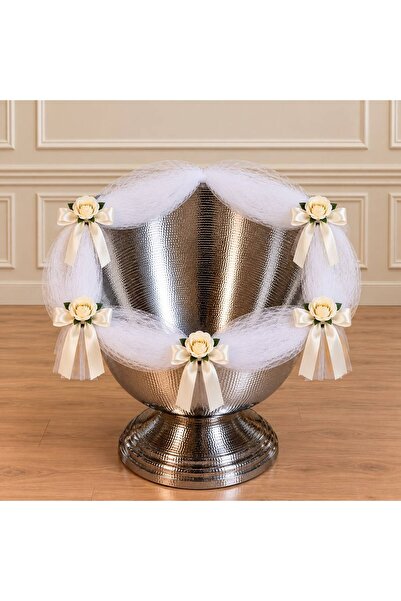 Your Baby Store Decor cristelnita botez - tulle alb si panglica, flori sapun ...