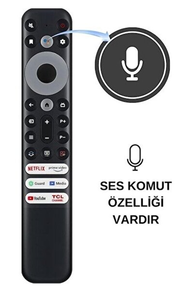 TCL RC902V Rmr1 Netflıx-Prıme Vıdeo-Guard-Medıa-Youtube-Tcl Channel Tuşlu Ses...