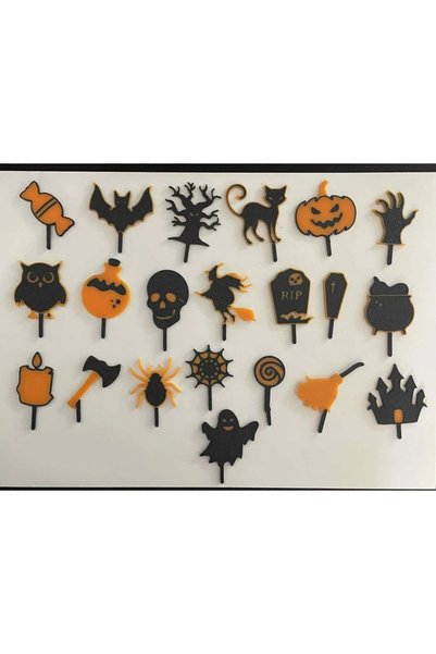 barsdepo halloween Cadılar Bayramı Temalı Cupcake/Pasta Süsleme Seti (23 Parça)