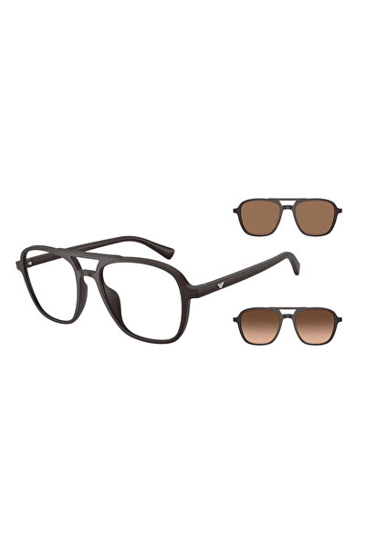 Emporio Armani نظارات شمسية EA 4279U 58581W 53 ذات مشبك مزدوج (Clip-On)