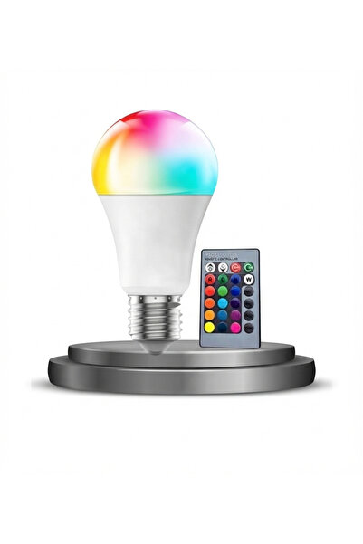 RGB ve Beyaz Işıklı Kumandalı Akıllı LED Ampul