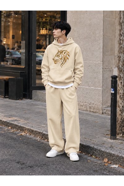 COMANCHERO Set unisex pentru femei și bărbați, hanorac supradimensionat și pa...