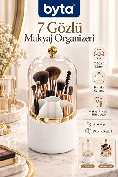BYTA 7 Gözlü Makyaj Organizeri Dayanıklı Gövde Büyük Boy
