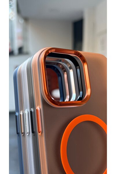 EDELFU iPhone 15 uyumlu - MagSafe Mat Mika Kapak, Koruyucu ve Tuşları Hassas Kaliteli Kılıf