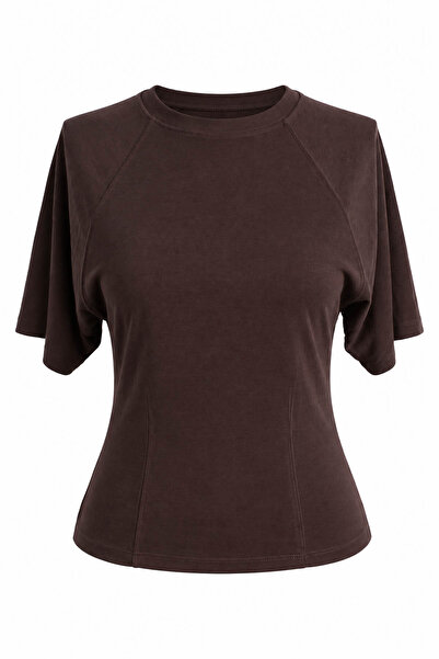 trender S0019085 Brown Women's Blouse 27Km97000037