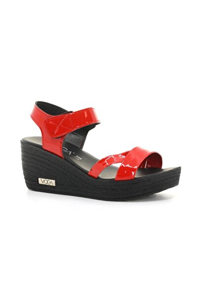 Voga Life Zenne Medium (7 cm) Wedge Heeled Double Strap Ankle Velcro Sandals