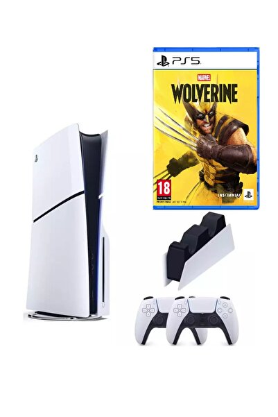 Sony Playstation 5 Slim Cdli + 2.kol Dualsense +Sony Şarj İstasyonu + PS5 Mar...