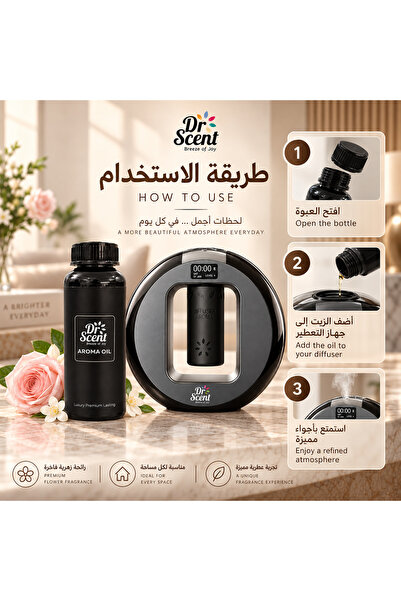 DR SCENT د. سنت زيت عطري فلاورز، 170 مل | زيت عطري للتعطير والفواحات