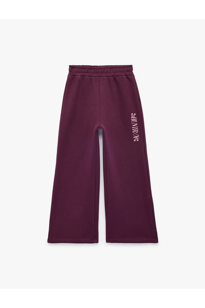 Koton Licensed Kpop Demon Hunters Printed Wide-Leg Sweatpants