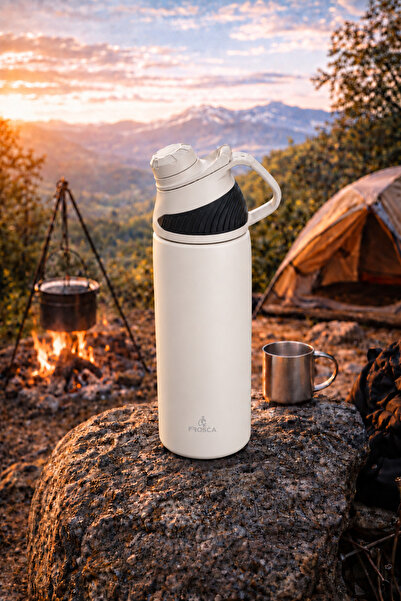 EMİLA HOME 304 Stainless Thermos Flask 600ml & Hot & Cold