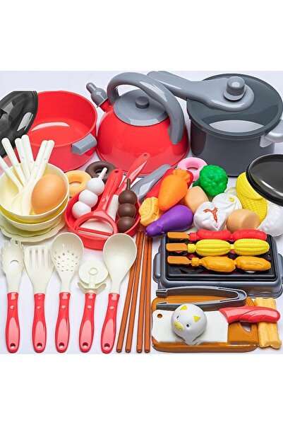 Vinnatsu 59 PCS Cutting Play Food Toy for Kids Kitchen, Pretend Fruit &Vegeta...