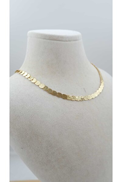 Jerie Serrated Plate Sequin Necklace