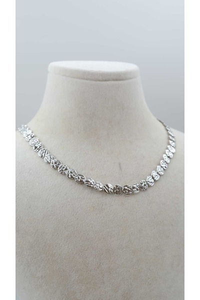 Jerie Serrated Plate Sequin Necklace