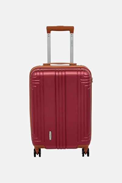London Fog 20 Inch Hardshell Cabin Spinner Luggage, Burgundy