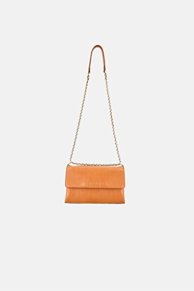 Sisley Women Brand Logo Cross Body Bag, Tan