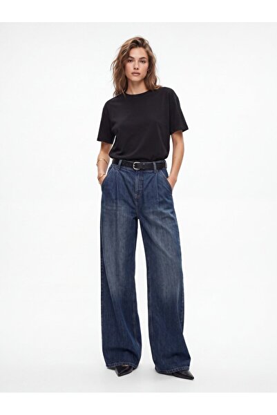 Ltb Maelıs Chino Wide Leg Mid Indigo Jean Pants