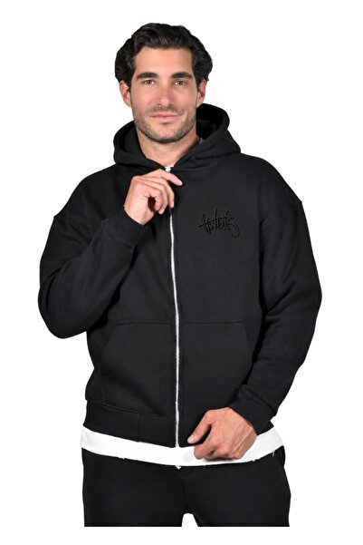 Two Brothers Ανδρική Ζακέτα Φούτερ BF-26910 – Black - xxl