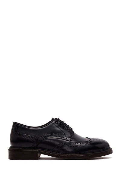 Derimod Men's Black Lace-Up Leather Casual Shoes Wm680028Dv