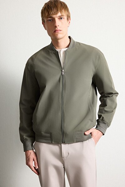 DeFacto Slim Fit Bomber Collar Zippered Coat H1540Ax26Au