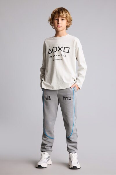 DeFacto Playstation Licensed Printed Stripe Detailed Sweatpants for Boys I367...