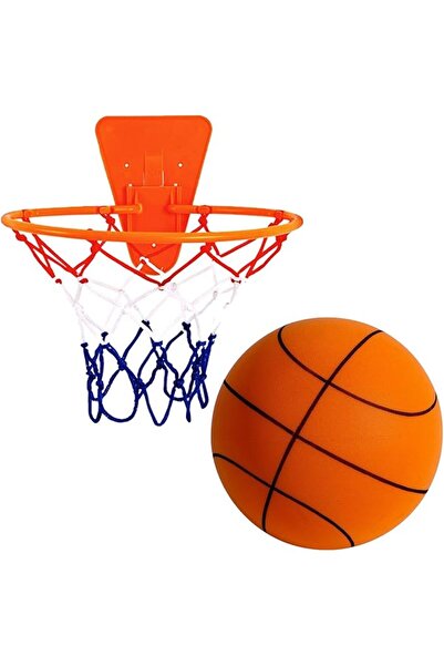 Yelajoy Silent Basketball and Hoop Set,Silent Foam Indoor Training Ball, Nois...