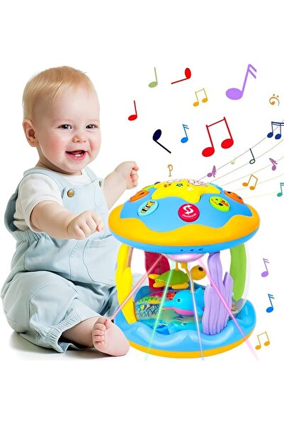 GENERAL Aboosam Baby Toys 6 to 12 Months: Musical Light Up Ocean Rotating Toy
