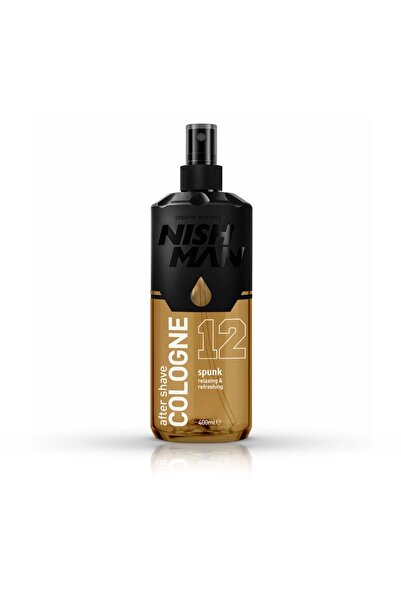NISHMAN After shave colonie profesionala barbati 12 Spunk, 400 ml, Lotiune ca...