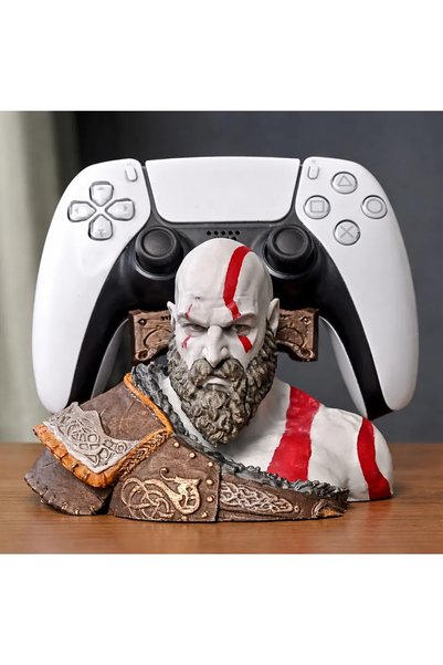 Genel Markalar God of War Kratos Figürlü Oyun Kolu ve Kulaklık Standı