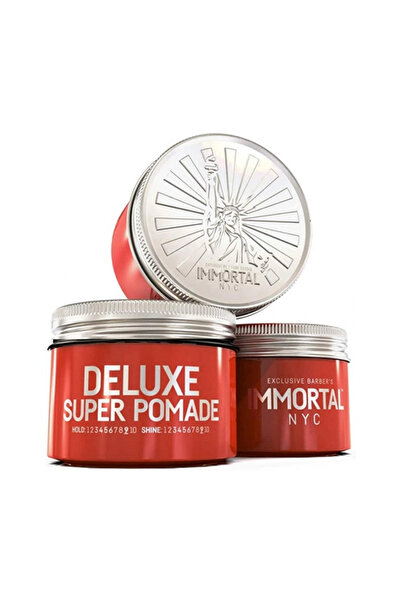 immortal Ceara de par profesionala Deluxe Super Pomade, 100 ml, Pomada, Fixare puternica, Luciu par
