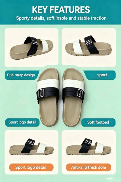 Khayrat Slipper شباشب إيفا متينة بتصميم عملي | نعل داخلي مريح، ثبات مضاد للانزلاق، سريعة الجفاف وسهلة الحمل