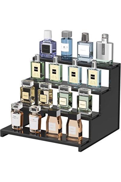 Lifewit Plastic 12 Inch Dark Cologne Stand, Step Perfume Organizer,Versatile ...