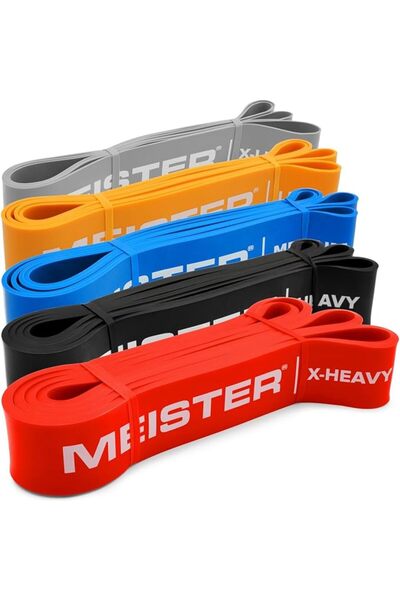 Meister أشرطة مقاومة من نوع X Band بعرض 41 بوصة × 2 بوصة - أشرطة حلقية فاخرة ...