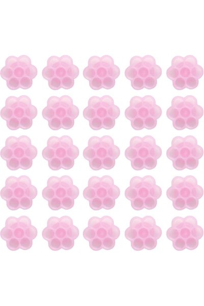 fenshine 100 PCS Eyelash Extension Glue Holder Flower Shape Glue Cup Plastic ...