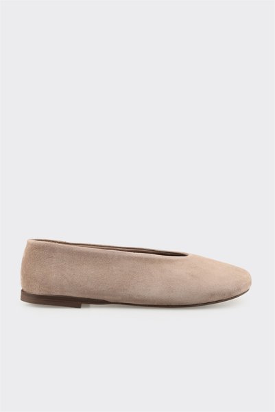 Elle Shoes Vizon Deri Kadın Günlük Ayakkabı