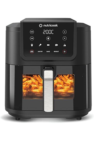 Nutricook Air Fryer Slim XL, 7.6L Extra-Large Basket, Space-Saving Slim Desig...