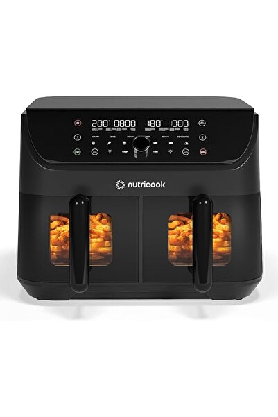 Nutricook Air Fryer Duo 2 Vision with Clear Window and Internal Light, 8.5L I...