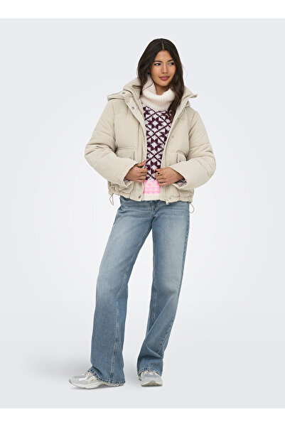 ONLY Ekru Kadın Mont 1537381614-4500 TCX