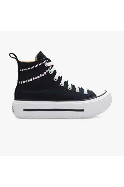 Converse Chuck Taylor All Star Lift Double Stack Çocuk Siyah Sneaker