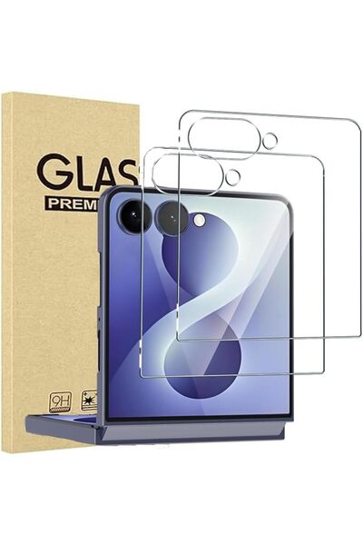 GENERAL 2 Pack for Samsung Z Flip 8 Screen Protector Tempered Glass, Ultra Re...