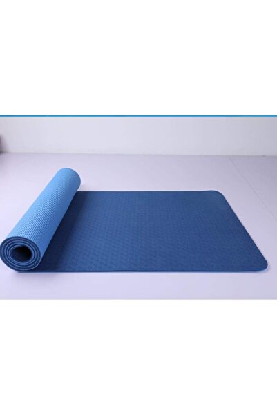 Other Yoga Mat with double color - 6mm thick (lake blue & dark blue)