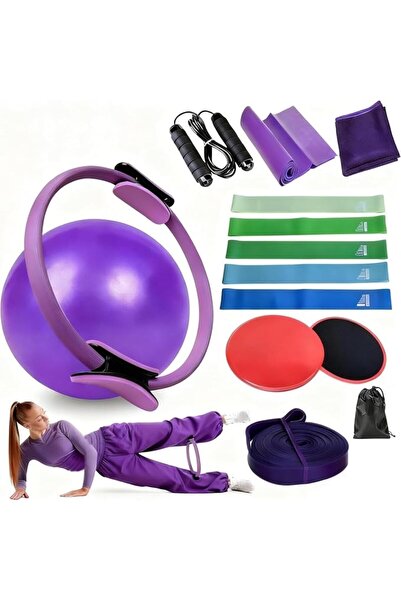 0TO1 TECH 0TO1 Pilates Ring Set, Exercise Equipment with Exercise Bands Resis...
