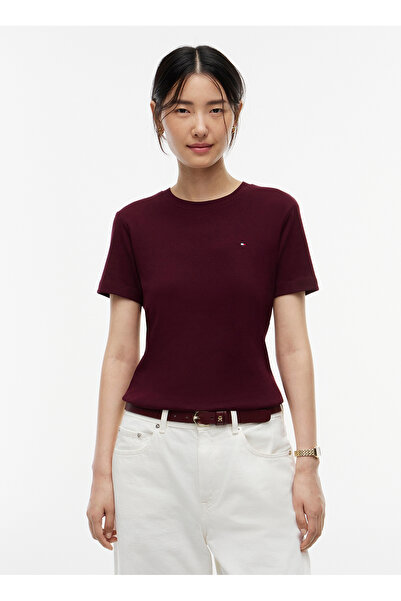 Tommy Hilfiger Bordu Kadın T-Shirt WW0WW40587XIH