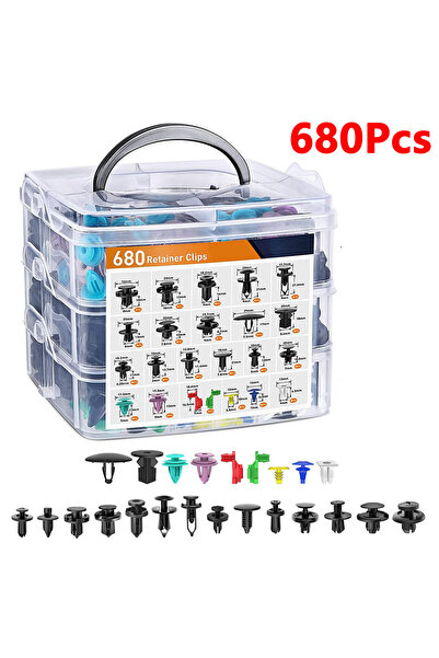 Choice 680Pcs Clips Auto Fastener Clips 680Pcs Car Body Push Retainer Pin Riv...