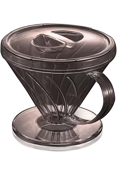 Generic V60 Coffee Filter Funnel with Airtight PCTG Lid - Locks in Coffee Aro...