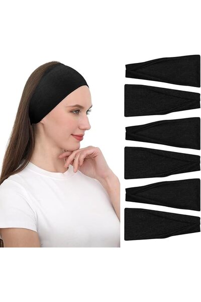 Generic Black Buttery Soft Wide Headbands for Women's Hair - Non-Slip, Thick ...