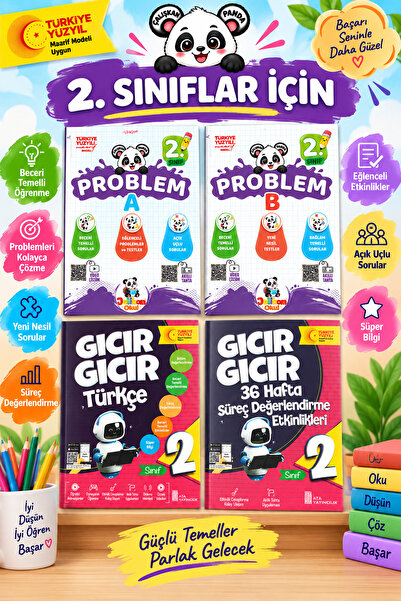Ata Yayıncılık 2. Sınıf Gıcır Gıcır Türkçe + 36 Hafta Süreç Değerlendirme Etk...