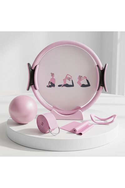CozyNook مجموعة من 5 قطع لممارسة البيلاتس واليوغا في المنزل تشمل حلقة بيلاتس،...